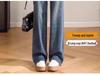 Women's High-Waisted Fleece-Lined Wide-Leg Jeans - Popular Winter 2024 Style
