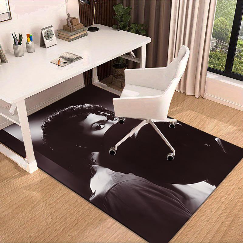 Metallic Hair Style Michael muisc Carpet, Chair Rug,Rug for Office Bedroom living rooms, Doormat decor Fan Gift Christmas Gift