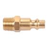 10 Pcs Brass 1/4'' NPT Male Quick-Connect Adapter Plug Air Tool Fitting