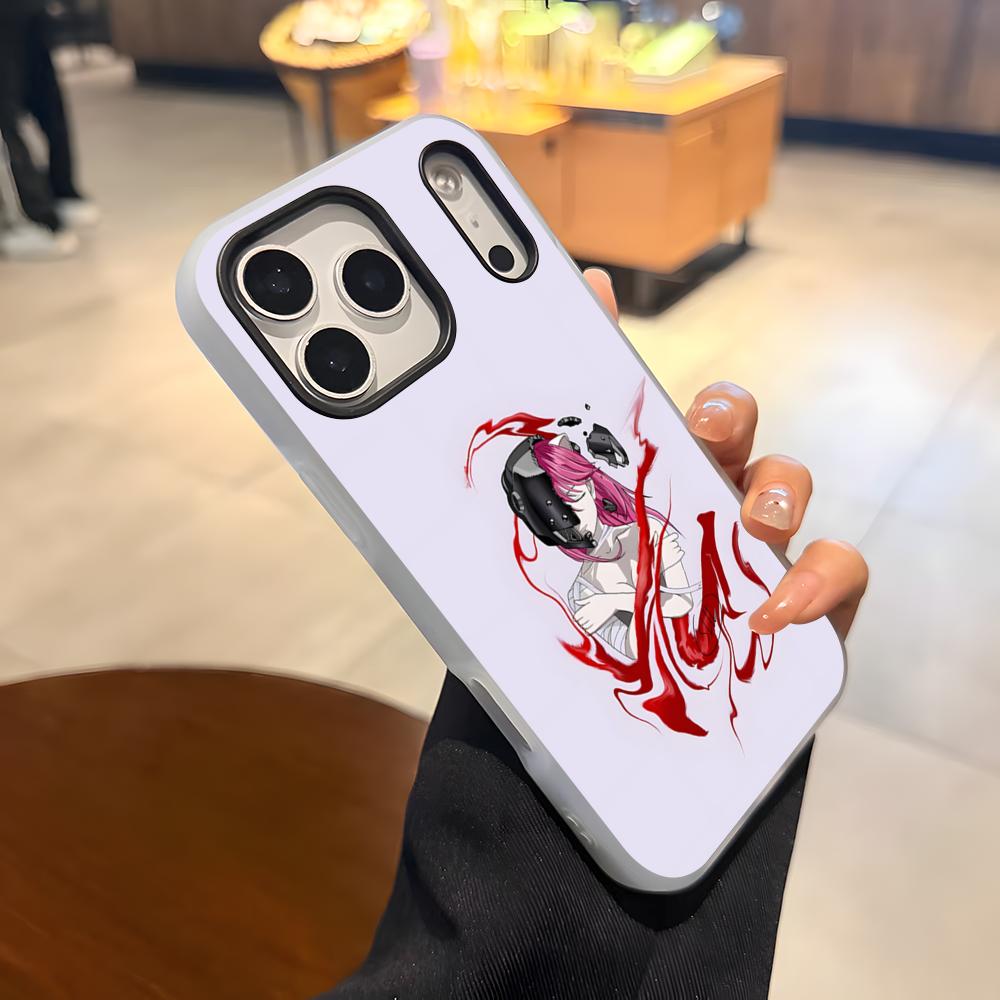 Elfen Lied Anime Phone Case For IPhone 17 Air 16 E 15 14 Plus 13 12 11 Pro Max Jelly 2 In 1 Protective Case