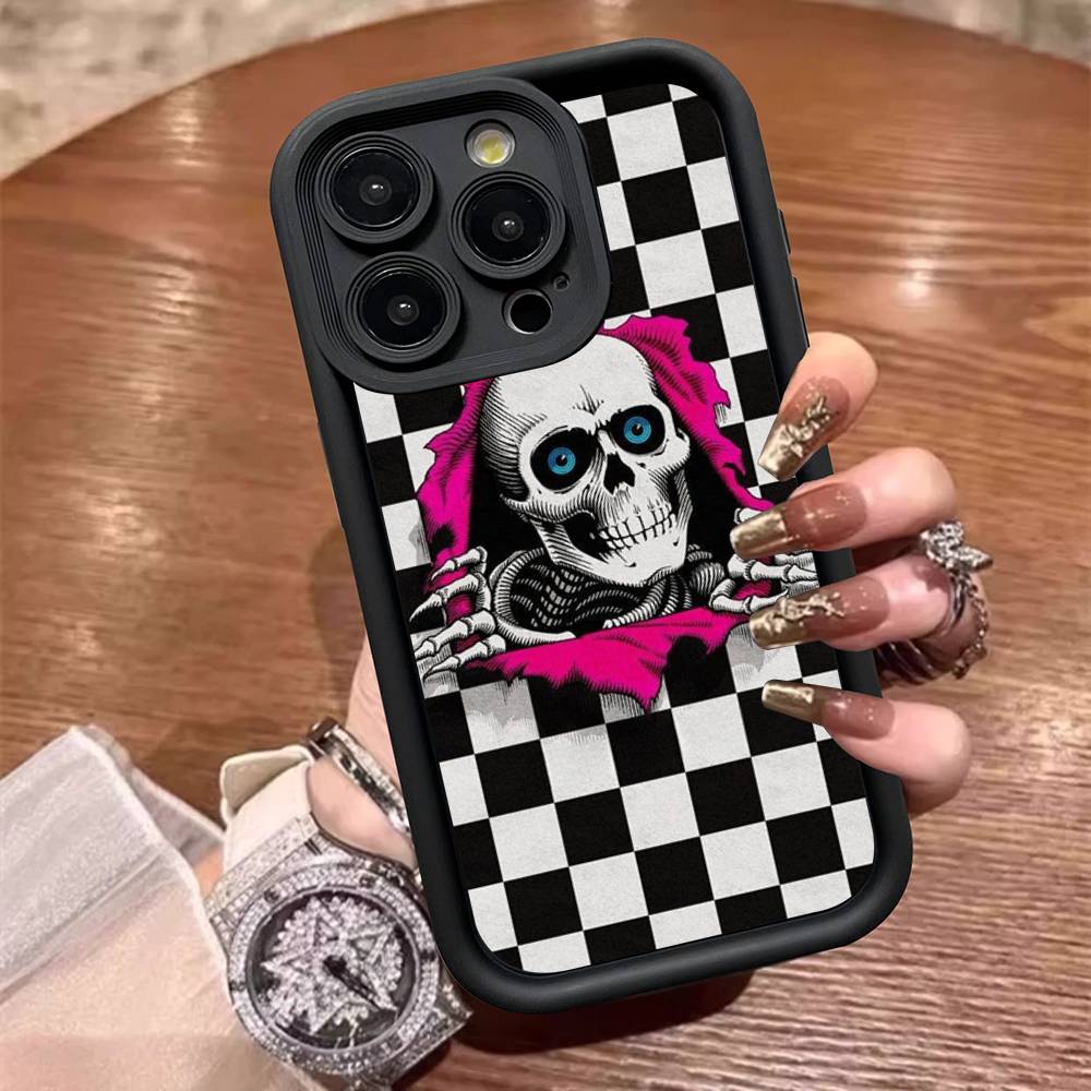 Бренд P-Powell P-Peralta Модный чехол для телефона Для IPhone 11 12 13 16 15 17 14 Pro Max Мягкий Funda Силиконовый чехол