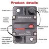 30A-300A Fuse 12-48V Circuit Breaker 12V Trolling Manual Reset Fuse Car Boat Manual Power Protect Breaker for Audio System