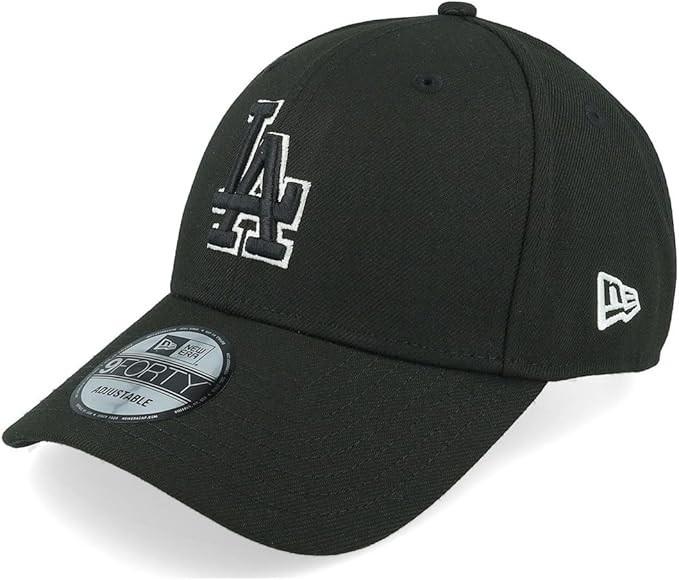 NEW ERA LA NYY 940 9FORTY League Basic Cap LA Black Black White