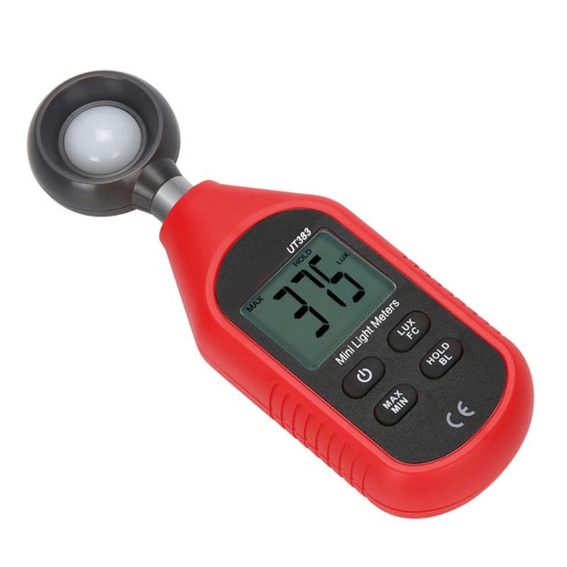 Professional LED Light Meter Digital Illuminance Meter with 0-200,000 Measuring Range for Library Mall