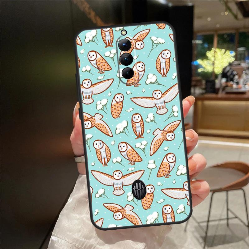 Cute Owl Cartoon Case For Red Magic 9 8S 8 Pro Plus Cover For ZTE Nubia Red Magic 6S 7S 6 7 Pro 6R 5S 5G