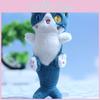 Adorable Plush Mermaid Cat Keychain Cartoon Stuffed Animal Pendant For Bags