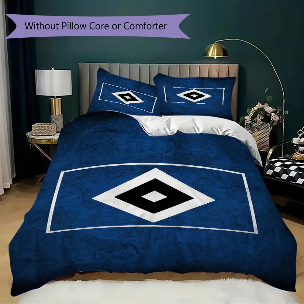 Hamburger Sv Pattern Bedding uilt Set uilt Cover Pillowcase Home Decoration Birthday Gift (1*duvet cover + 2*pillowcase without core)
