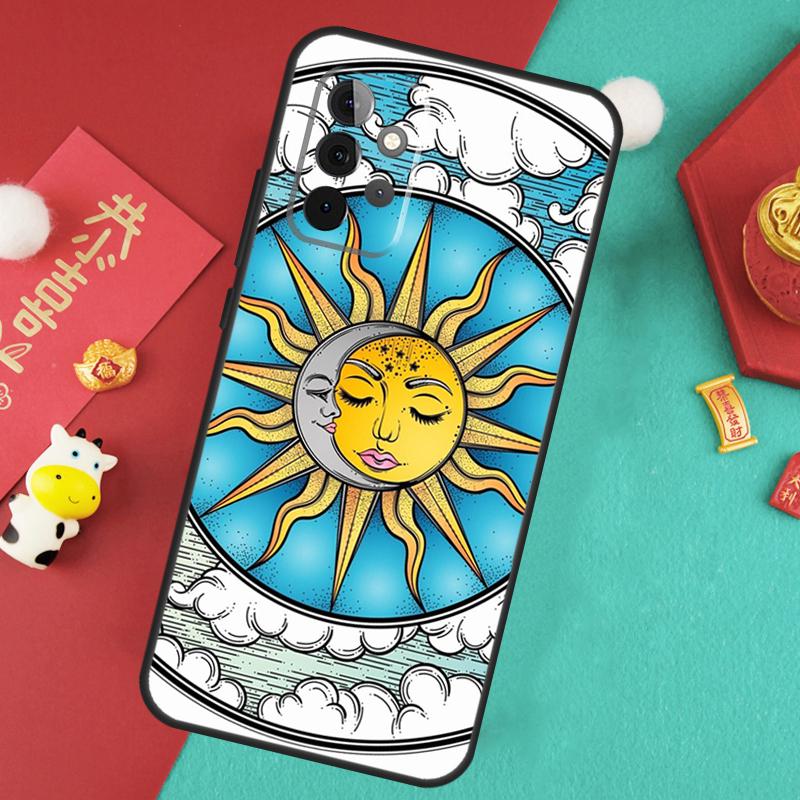 СУН И МУН Мистический Зодиак Чехол Для Samsung Galaxy A13 A33 A53 A15 A25 A35 A55 A54 A34 A14 A71 A51 A12 A32 A52 Обложка