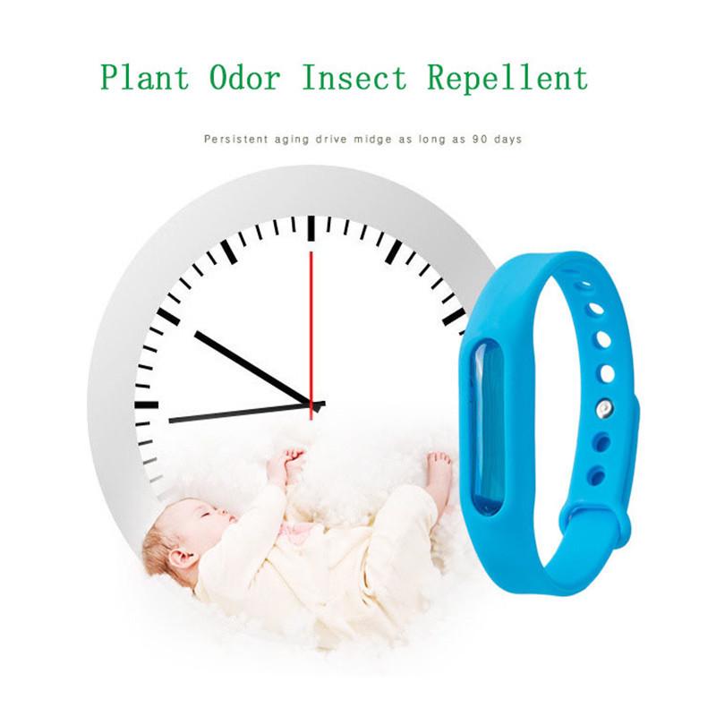 Регулируемый браслет от комаров с растительными эфирными маслами в силикагеле - доступен в нескольких цветах