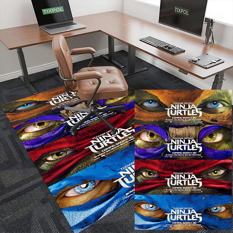 1pc Ninja Turtles Movie Posters Carpet Rug for Bedroom Living Room Decor Sofa Home Game Area Rug Non-slip Floor Mat. D7220131