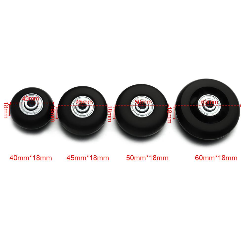 Бесшумные дорожные колеса для багажа, ролики, ремонтные оси, ремонтный комплект, детали для чемодана, оси