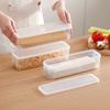 1pc Fresh Box Noodle Plastic Food Preservation Sealed Box Rectangle Fruits Refrigerator Storage Kitchen Supplies Snack Storage