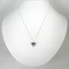 Pre-owned Tiffany 925 Full Heart Pendant Necklace j56-8