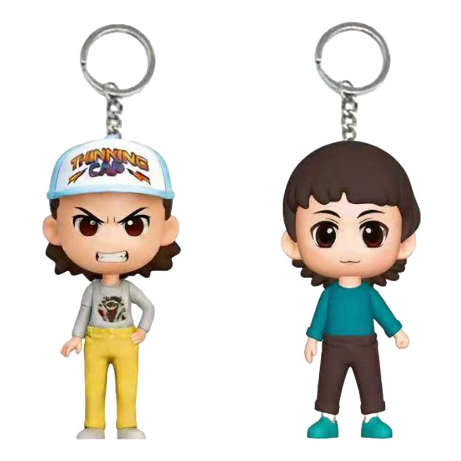 8 Styles Stranger Keychain Eleven Dustin Barb Steve Demogorgon Action Figures Toys THINGS Birthday Gift
