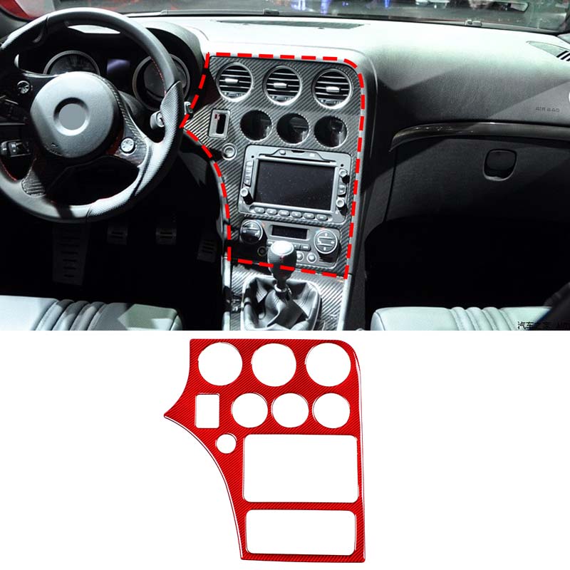 Мягкие наклейки из углеродного волокна для Alfa Romeo 159 Brera Spider, панель кондиционера, CD-панель, центральная консоль, панель переключения передач