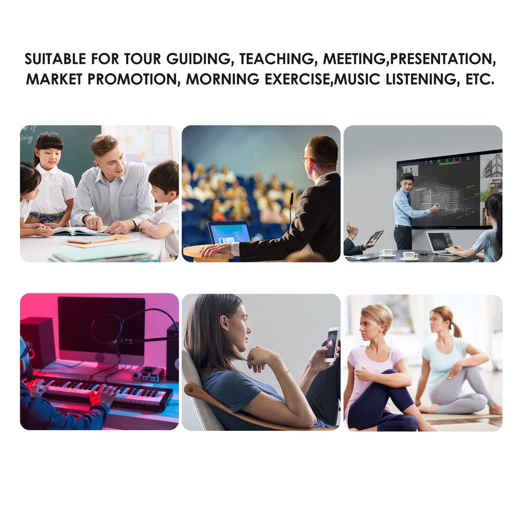 Усилитель звука Портативный перезаряжаемый мини-усилитель голоса Светодиодный дисплей с функцией записи микрофона