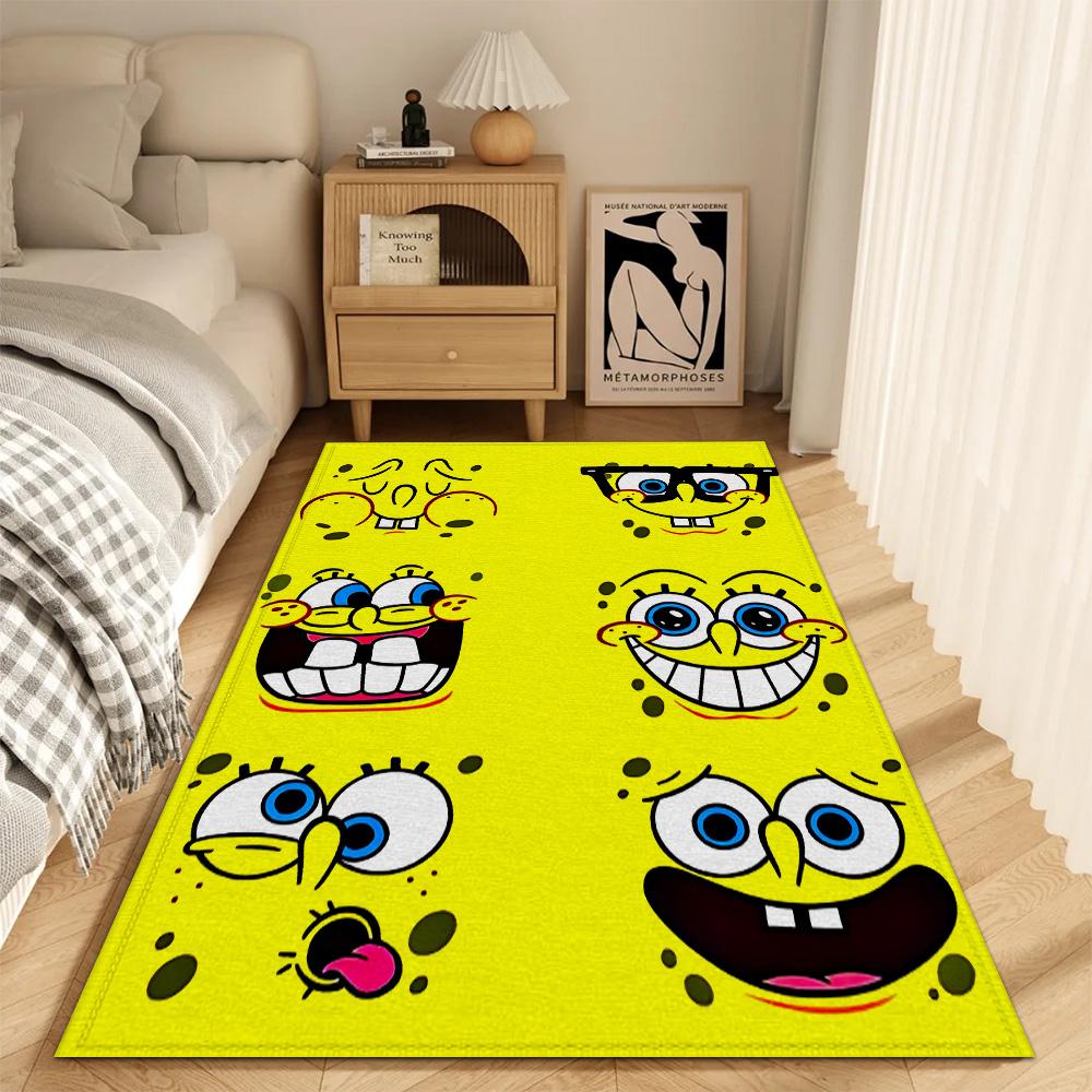 Fashion Entrance Mat Living Room Rugs Decoration S-spongebob Non Slip Carpet for Kitchen Super Absorbent Bathroom Rug Balcony