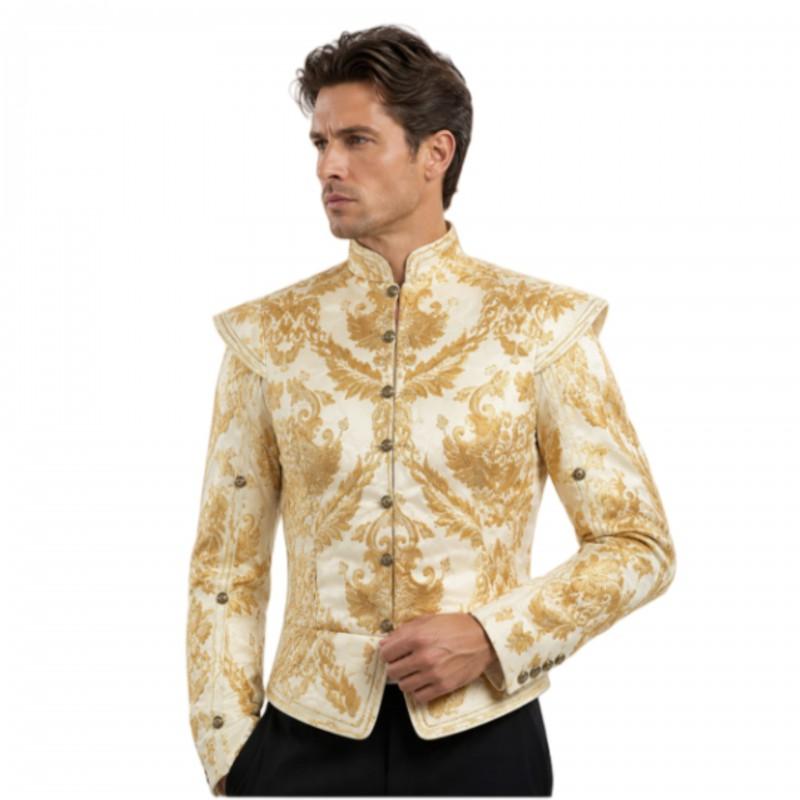 Tudor Noble Prince Cosplay Suit Vest Halloween Stage Party Costume Role Play