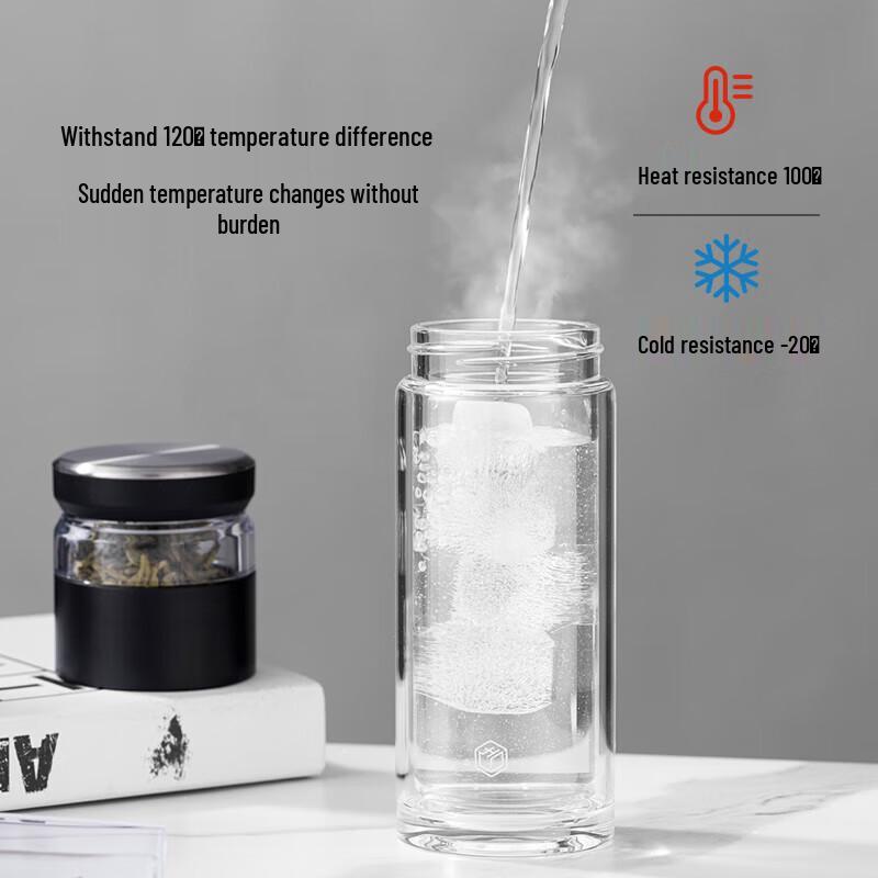 Стеклянная бутылка с инфузером JD-Made 330 мл