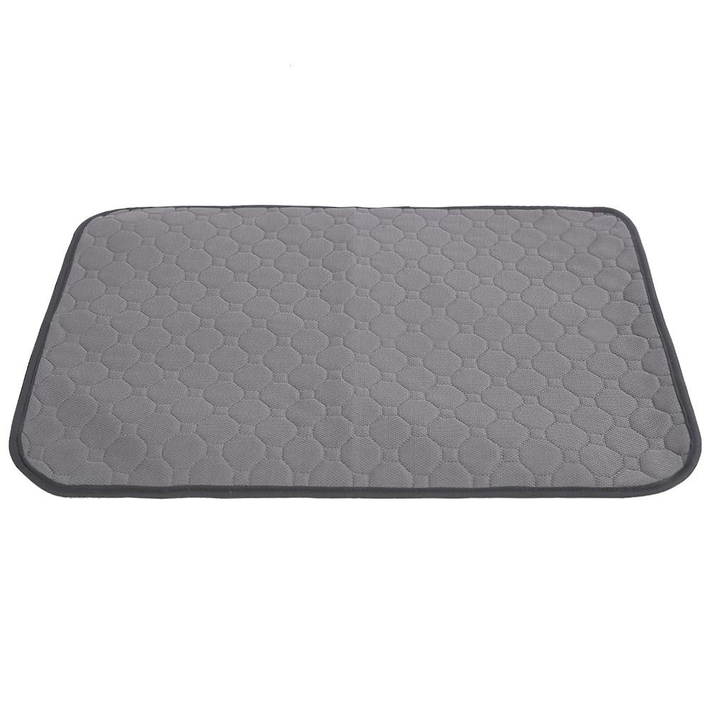 Waterproof Pet Puppy Training Mat Washable Reusable Pee Pads for Dog Cat (Gray S)