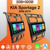 Android Carplay автомобильное радио для KIA Sportage 2 2008-2010 мультимедийный проигрыватель головное устройство стерео GPS навигация BT WIFI 2+32 ГБ