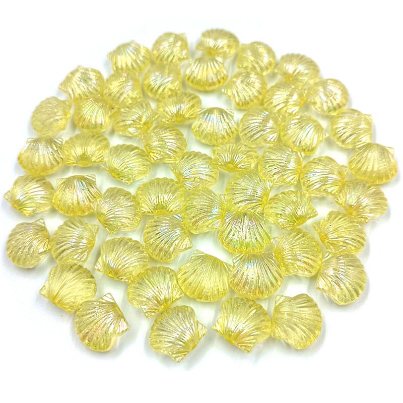 20Pcs Acrylic Ocean Style Jewelry Beads AB Shell Loose Beads DIY Necklace Handmade Accessories