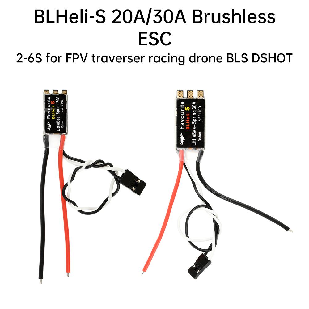 BLHeli-S 20A/30A brushless ESC Electrically Adjustable 2-6S Suitable for FPV off-road vehicle racing drone BLS DSHOT