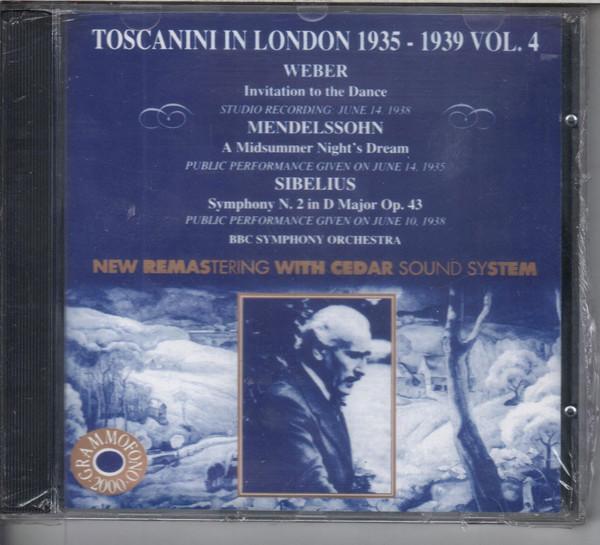 CD ARTURO TOSCANINI - Toscanini in London (1935-1939) Vol AB78614 Grammofono 2000 Italy Classical Used