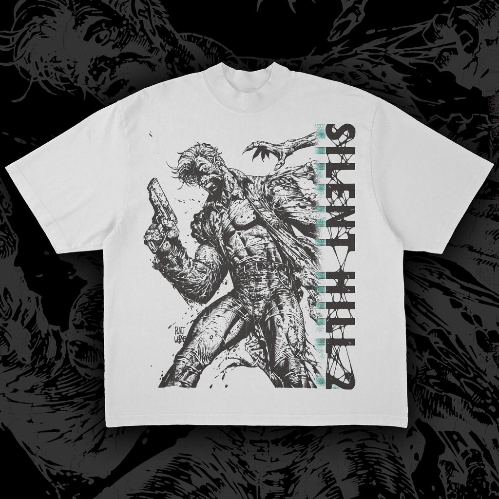 Уличный топ Классическая футболка с принтом игры, короткий рукав, фильм ужасов, трендовая, хлопковая, повседневная, свободная, унисекс