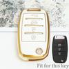 Чехол для Kia Rio K2 K3 K4 K5 Sportage Picanto Optima Soul Ceed Sorento Forte Cerato Stinger ТПУ Чехол-крышка для автомобильного складного ключа Бесключевой