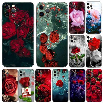Чехол для телефона с розой для iPhone Samsung Galaxy Redmi Xiaomi Oppo OnePlus Note SA 7 8 9 10 11 12 13 14 20 21 22 23 53 54 Pro Max Plus Ultra TPU Soft