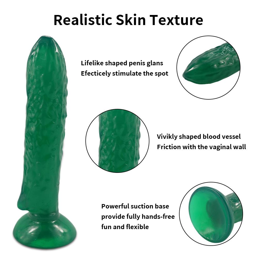Огуречные дилдо для женщин и мужчин, анальная пробка, массажер простаты, женский мастурбатор, секс-игрушки