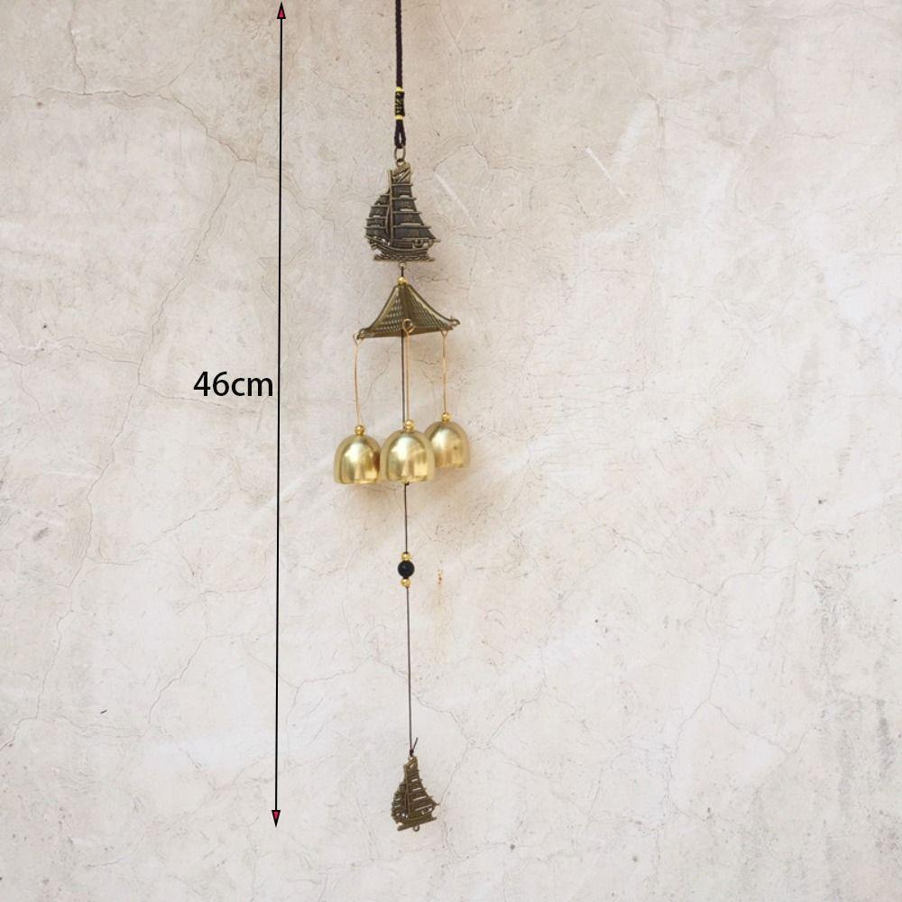 Copper Bells Hanging Ornament DIY Pendant Wind Chimes Outdoor Lucky Pendants