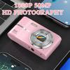 Digital Camera FHD 1080P 50MP AF Autofocus 16x Zoom Student Portable Compact Mini Video Camera (Rose Pink)