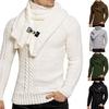 Arrival Mens Fashion Autumn Winter Bib Slim Fit Pullover Sweater Jacket Knitted Sweater Coat Jumper