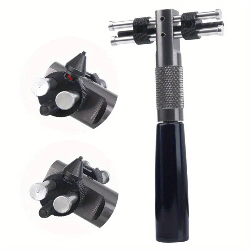 T Shaped Watch Back Case Cover Opener Remover with 4 Dies No.2289 Watch Repair Battery Replacement Tool for Watchmaker 20-55mm