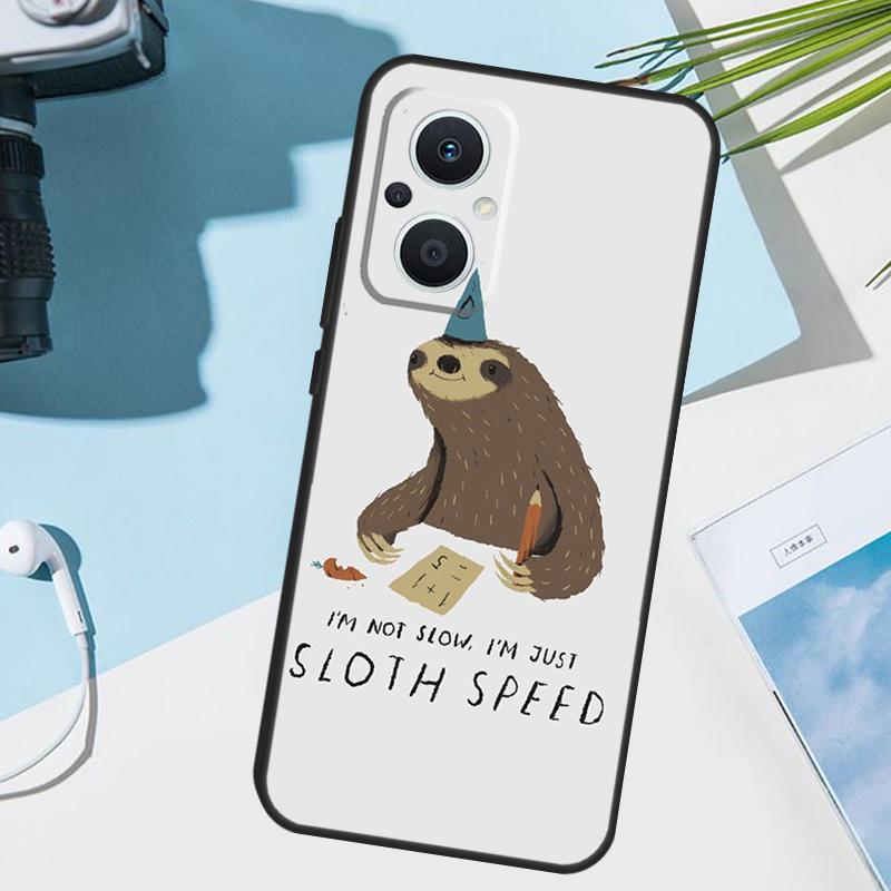 Cute Lovely Cozy Sloth Animal Cover For OPPO Reno 7 8 Lite 10 12 13 14 Pro 11 F 12F 13F 14F OPPO Find X8 X5 X6 X9 Pro Case