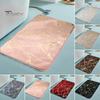 Bath Mat Non Slip Quick Dry Polyester Granite Surface Shower Rug for Home
