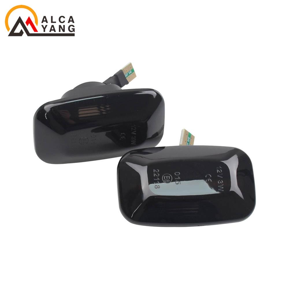 2Pcs for Toyota Landcruiser Land Cruiser 70 80 100 Series Flowing LED Side Marker Turn Signal Lights Indicator Blinker Lamps