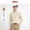 Мужская футболка SPAO из чистого хлопка с длинным рукавом, рисунок 'Школьная сумка с собакой'