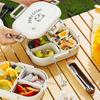 Lunch Box BPA Free Microwave Safe Large Capacity Leak-proof Bento Box Portable Divided Food Storage Container