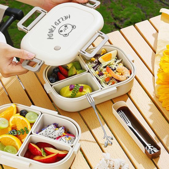 Lunch Box BPA Free Microwave Safe Large Capacity Leak-proof Bento Box Portable Divided Food Storage Container