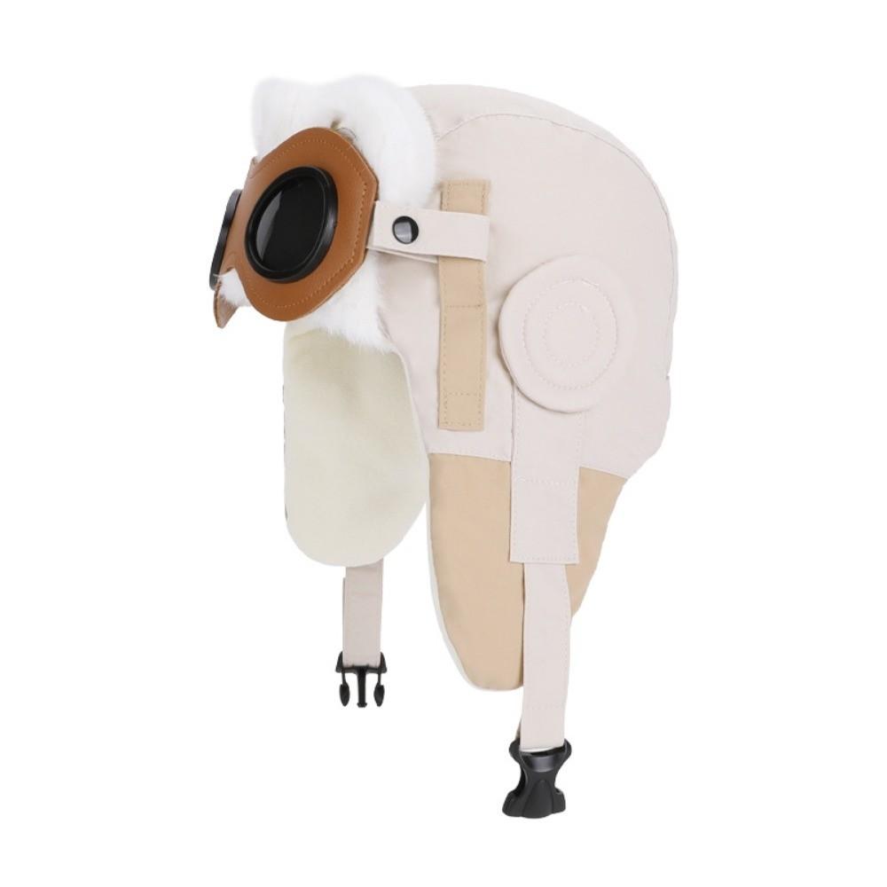 Winter Kids Ear Protection Cap Fleece-Lined Ski Hat Cute Pull-Over Hat  for Boys and Girls