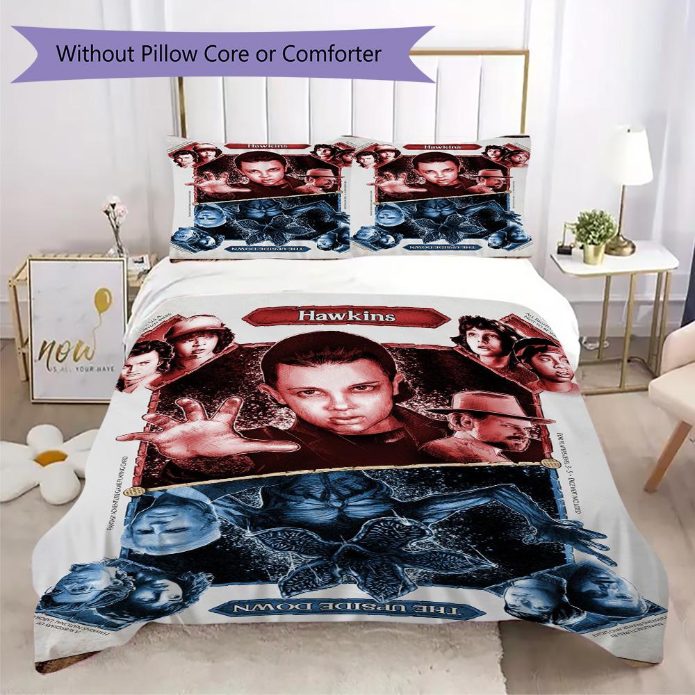 Halloween horror thriller theme Stranger Things home decor soft printed bedding set pillowcase duvet cover (without core) R16