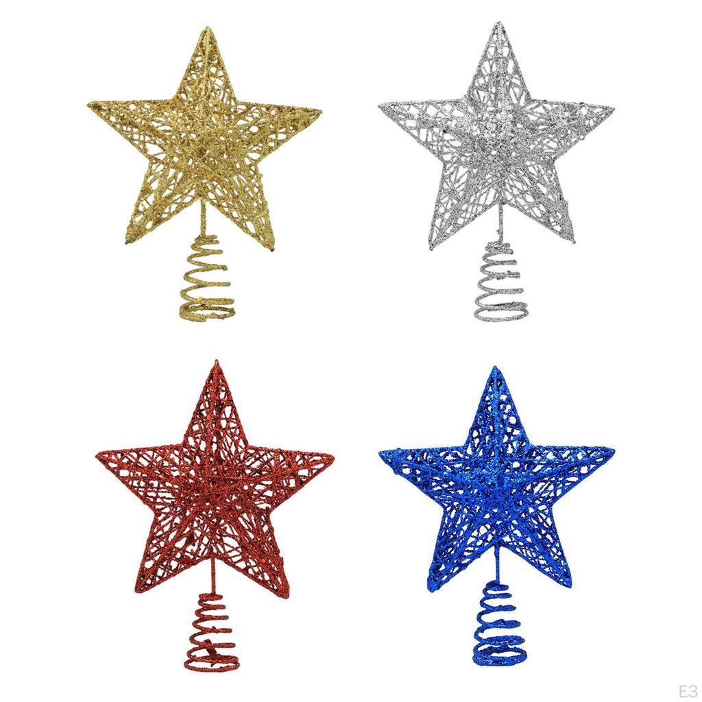 Украшения для рождественской елки Рождественский домашний декор Креативный блеск для верхушки дерева для вечеринки по случаю Нового года