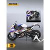 1/9 BMW S1000RR гоночный игрушечный мотоцикл для детей литой металлический большой размер модель супер гоночный светящийся коллекционный подарок для мальчика