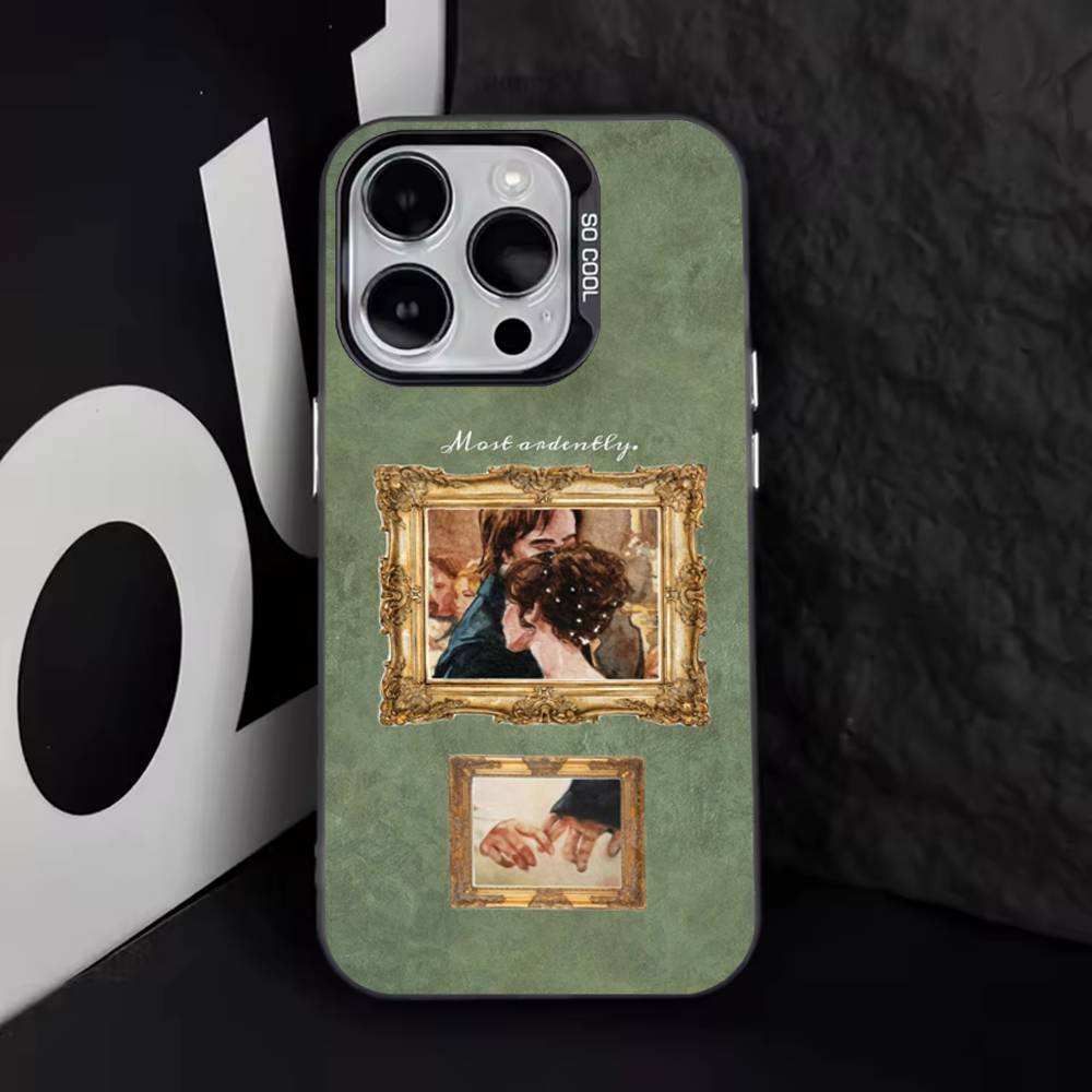 P-Pride and P-Prejudice Art Phone Case For iPhone 17,16,15,14,13,12,11,Pro,XS,Max,Plus,Mini,SE4,E Black Matte Shockproof Cover