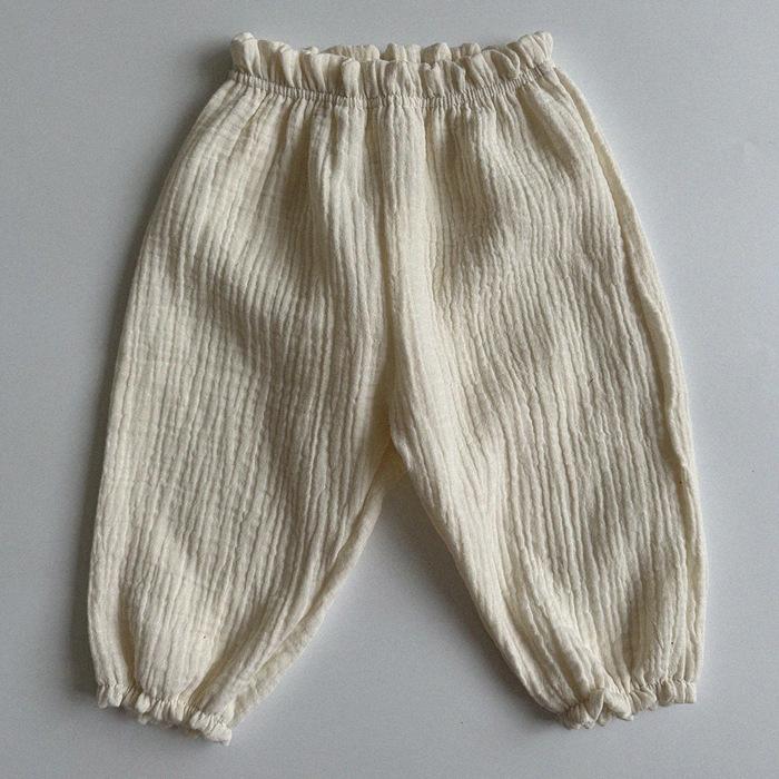 Детские штанишки из органического хлопка для новорожденных и малышей с милым принтом, из мягкой муслиновой ткани. Брюки-капри.