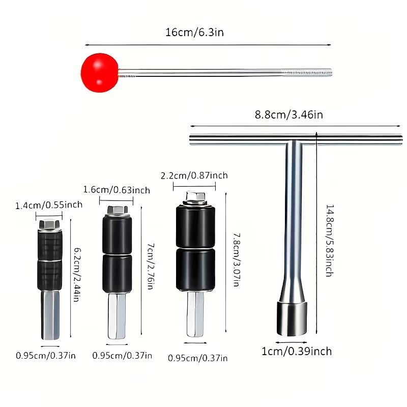 Комплект стопоров для труб 1/2"/3/4"/1", Нержавеющая сталь, Термоплавкие иглы-стопоры для труб, Сантехнические инструменты для аварийного закупоривания и ремонта
