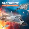 SU 57 Airplane RC 2.4G Remote Control Aircraft Electric EPP Foam Plane FX657 Rc Fighter Fixed Wing Hand Throwing Glider Toys
